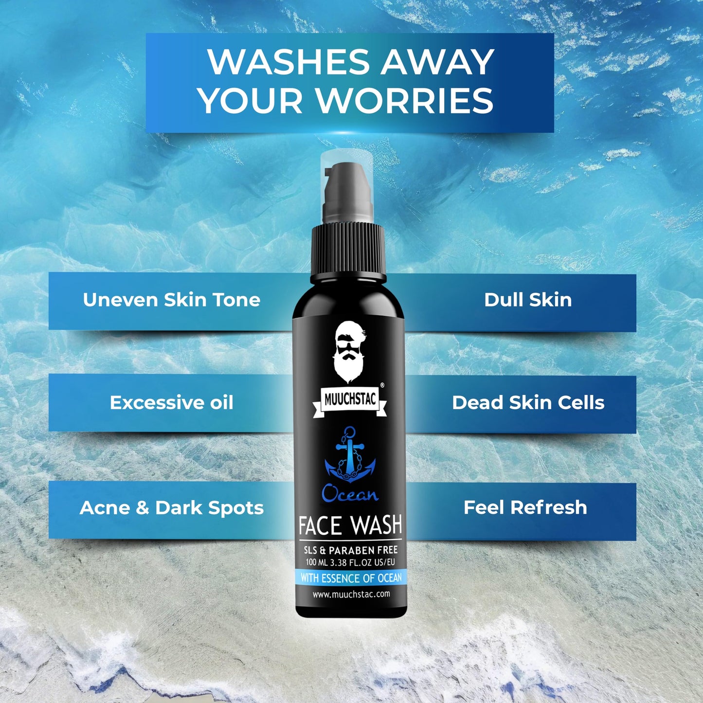 Muuchstac Ocean Refresh Face Wash